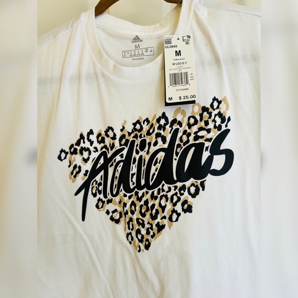 adidas Tops - Womens Adidas Leopard Multi Sport Shirt (Size M) New w/ Tags